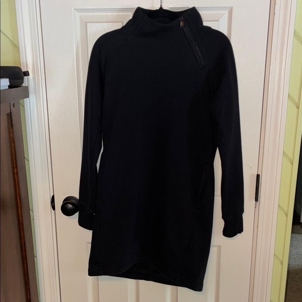 Athleta Women's Cozy Karma Zip
 Dress with Zipper Detail XS